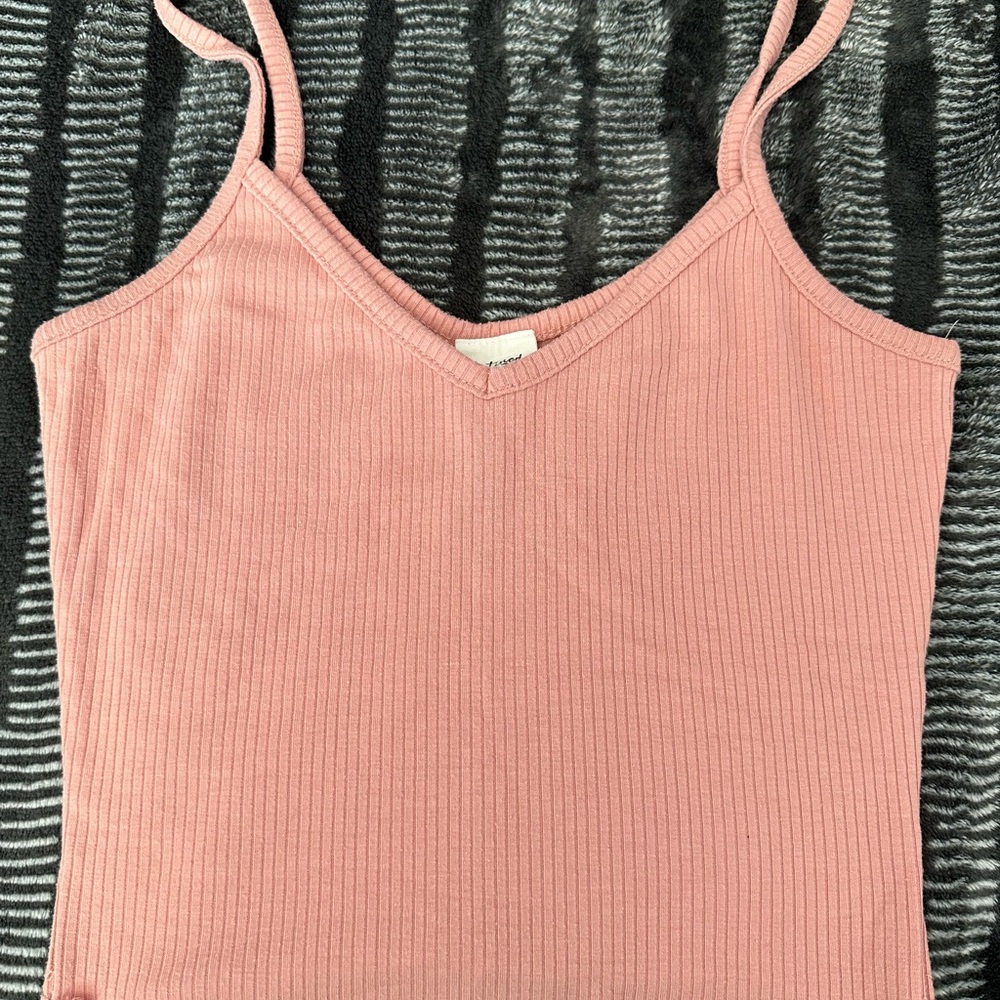 Destined Blush Pink Ribbed Tank Top